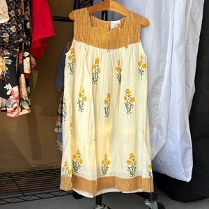 Charming Kids Dress with Yellow Floral Design